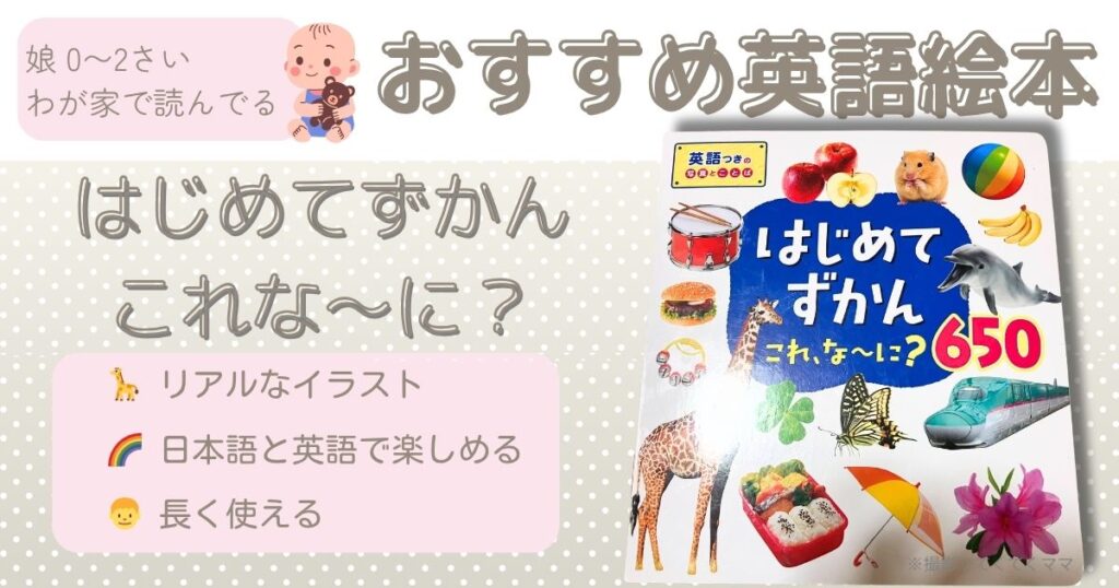 おすすめ絵本(0−2)才:はじめてずかんこれ、なーに?